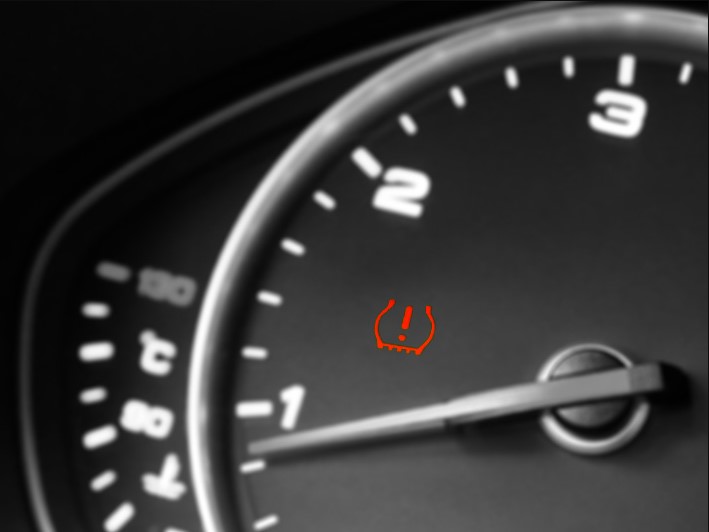 Can you drive with the light on for your tire monitoring system